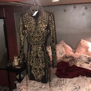 Black Studded Dress Size Large